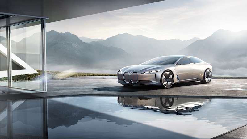 BMW's i Vision Dynamics Concept shows a 2020s four-door electric saloon